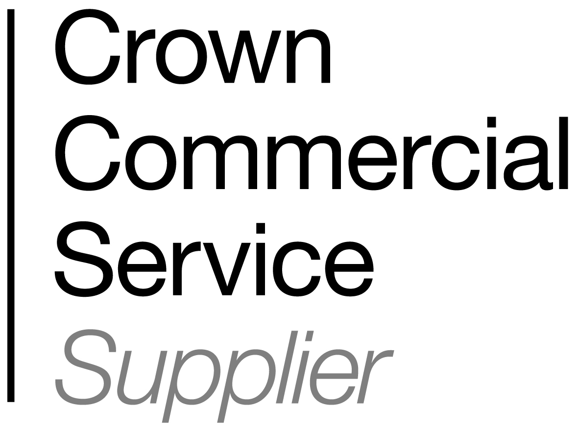 Logo reading: Crown Commercial Service Supplier